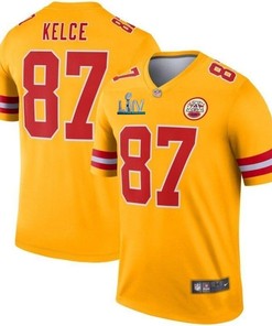 Travis Kelce #87 Kansas City Chiefs 2020 Nfl Yellow Jersey Jersey