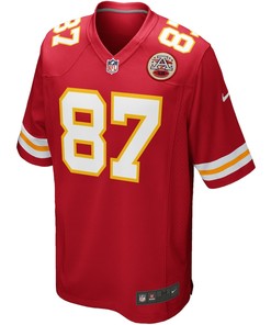 Travis Kelce 87 Kansas City Chiefs Team Game Jersey - Red