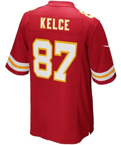 Travis Kelce 87 Kansas City Chiefs Team Game Jersey - Red