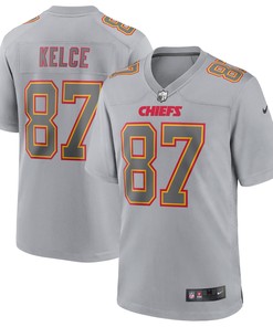 Travis Kelce Kansas City Chiefs Atmosphere Fashion Game Jersey - Gray Nfl