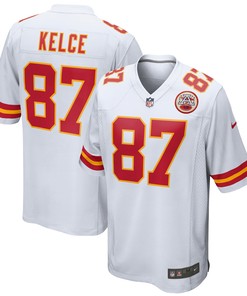 Travis Kelce Kansas City Chiefs Game Jersey - White Nfl