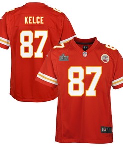 Travis Kelce Kansas City Chiefs Nike Youth Super Bowl Liv Game Jersey - Red