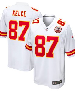 Travis Kelce Kansas City Chiefs Player Game Jersey - White Nfl