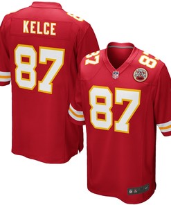 Travis Kelce Kansas City Chiefs Team Color Game Jersey - Red Nfl
