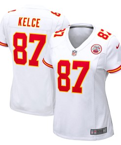 Travis Kelce Kansas City Chiefs Womens Game Jersey - White Nfl