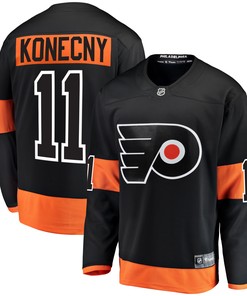 Travis Konecny Philadelphia Flyers Fanatics Branded Alternate Breakaway Player Jersey - Black Nhl