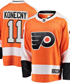 Travis Konecny Philadelphia Flyers Fanatics Branded Breakaway Player Jersey Orange Nhl