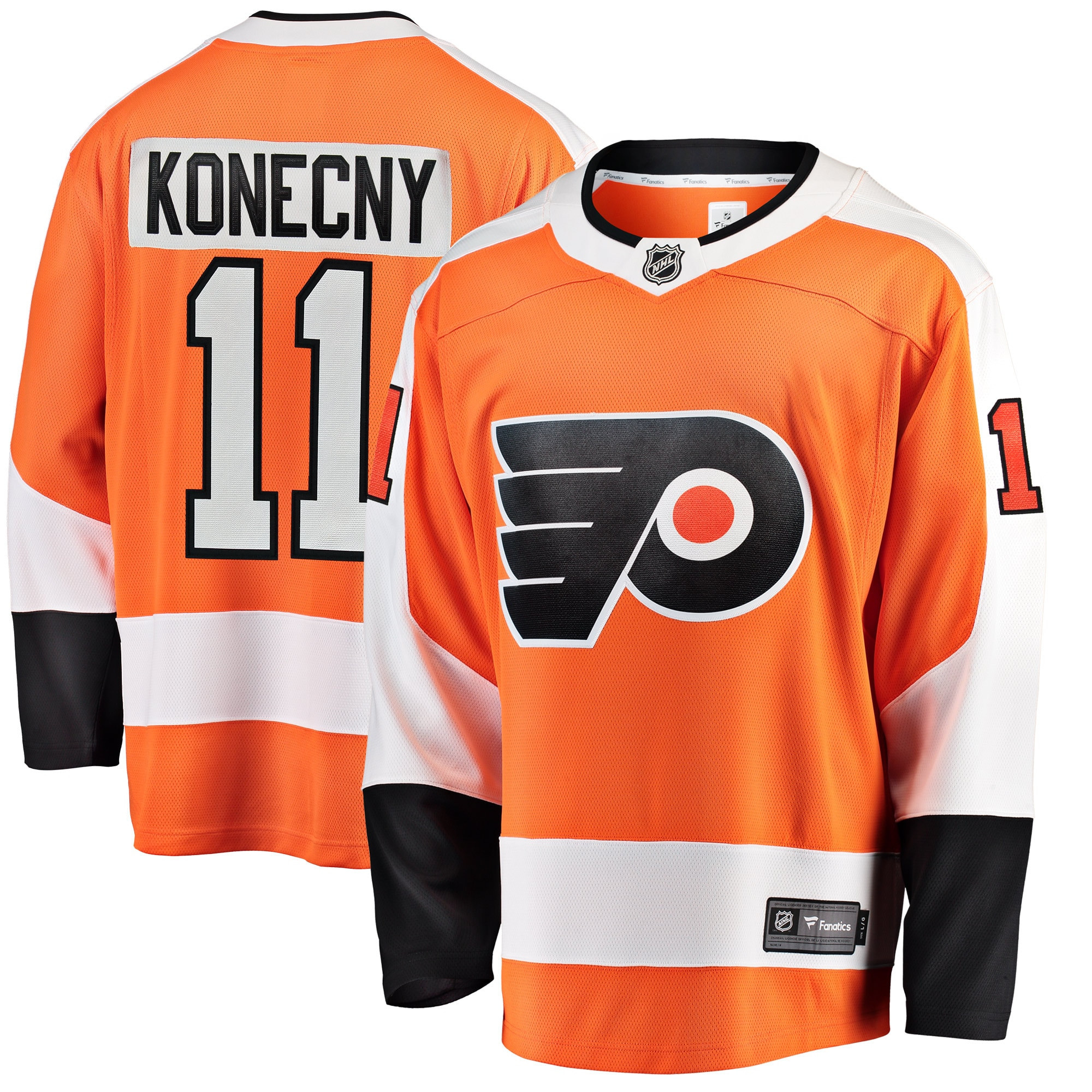 Travis Konecny Philadelphia Flyers Fanatics Branded Breakaway Player Jersey Orange Nhl