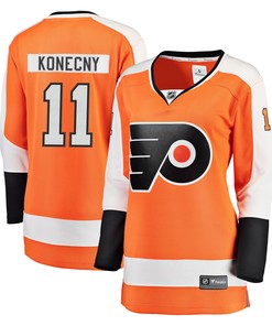 Travis Konecny Philadelphia Flyers Fanatics Branded Womens Breakaway Player Jersey - Orange Nhl