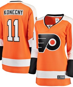 Travis Konecny Philadelphia Flyers Fanatics Branded Womens Home Premier Breakaway Player Jersey Orange Nhl