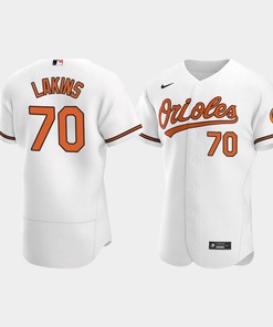 Travis Lakins 70 Baltimore Orioles White Home Jersey