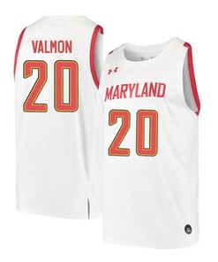 Travis Valmon 20 Maryland Terrapins Retro Basketball Men Jersey - White