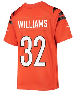 Trayveon Williams 32 Cincinnati Bengals Super Bowl LVII Champions Youth Alternate Game Jersey - Black