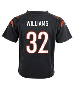 Trayveon Williams 32 Cincinnati Bengals Super Bowl LVII Champions Youth Game Jersey - Black