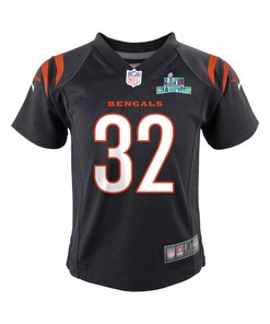 Trayveon Williams 32 Cincinnati Bengals Super Bowl LVII Champions Youth Game Jersey - Black