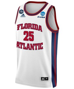 Tre Carroll 25 FAU Owls 2023 Final Four Basketball Men Jersey- White
