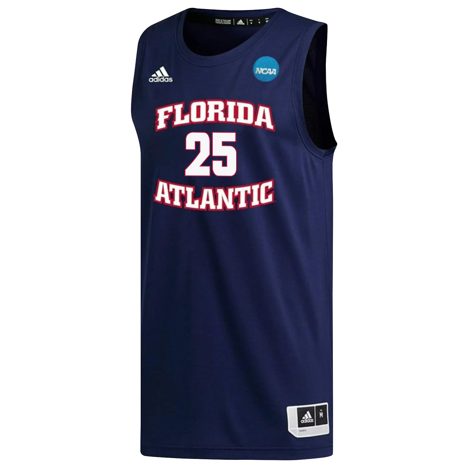 Tre Carroll 25 FAU Owls 2023 March Madness Basketball Men Jersey- Navy