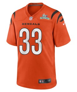 Tre Flowers 33 Cincinnati Bengals Super Bowl LVII Champions Men Alternate Game Jersey - Orange