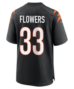 Tre Flowers 33 Cincinnati Bengals Super Bowl LVII Champions Men Game Jersey - Black