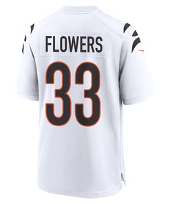 Tre Flowers 33 Cincinnati Bengals Super Bowl LVII Champions Men Game Jersey - White