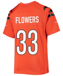 Tre Flowers 33 Cincinnati Bengals Super Bowl LVII Champions Youth Alternate Game Jersey - Black