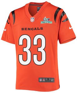 Tre Flowers 33 Cincinnati Bengals Super Bowl LVII Champions Youth Alternate Game Jersey - Black