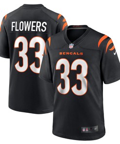 Tre Flowers Cincinnati Bengals Game Jersey - Black Nfl