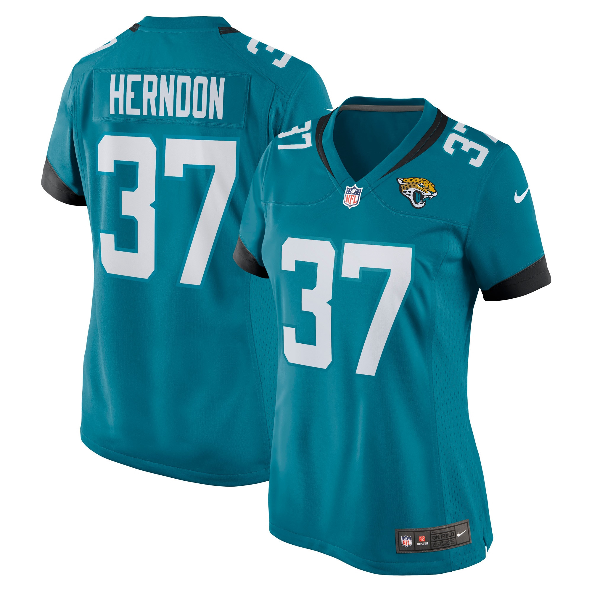 Tre Herndon Jacksonville Jaguars Womens Game Jersey - Teal Nfl