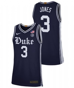 Tre Jones 3 Duke Blue Devils Alternate Brotherhood Men Jersey - Navy