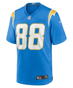 Tre McKitty 88 Los Angeles Chargers Game Jersey - Powder Blue