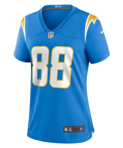 Tre McKitty 88 Los Angeles Chargers Women's Game Jersey - Powder Blue