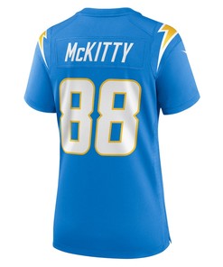 Tre McKitty 88 Los Angeles Chargers Women's Game Jersey - Powder Blue