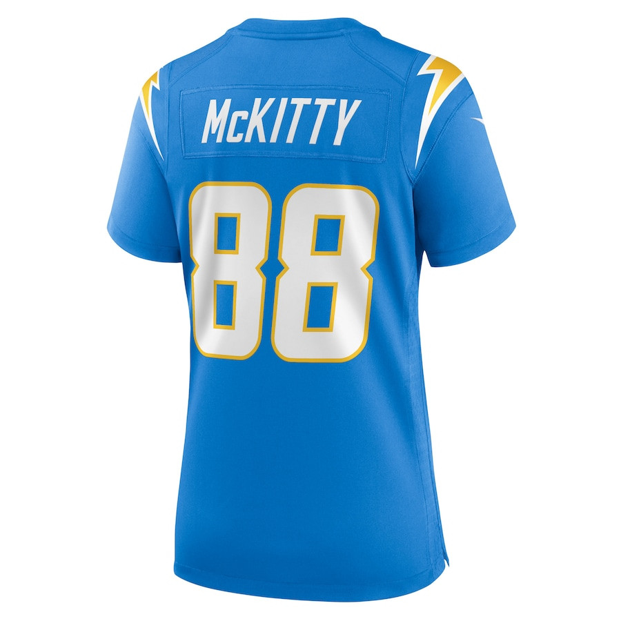 Tre McKitty 88 Los Angeles Chargers Women's Game Jersey - Powder Blue