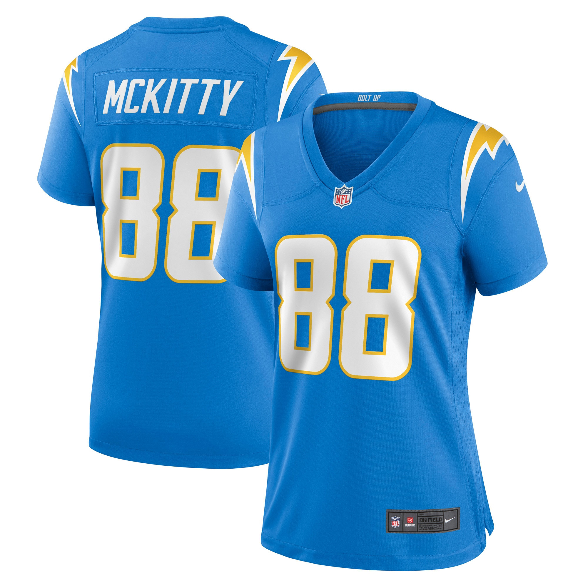 Tre Mckitty Los Angeles Chargers Womens Game Jersey - Powder Blue Nfl