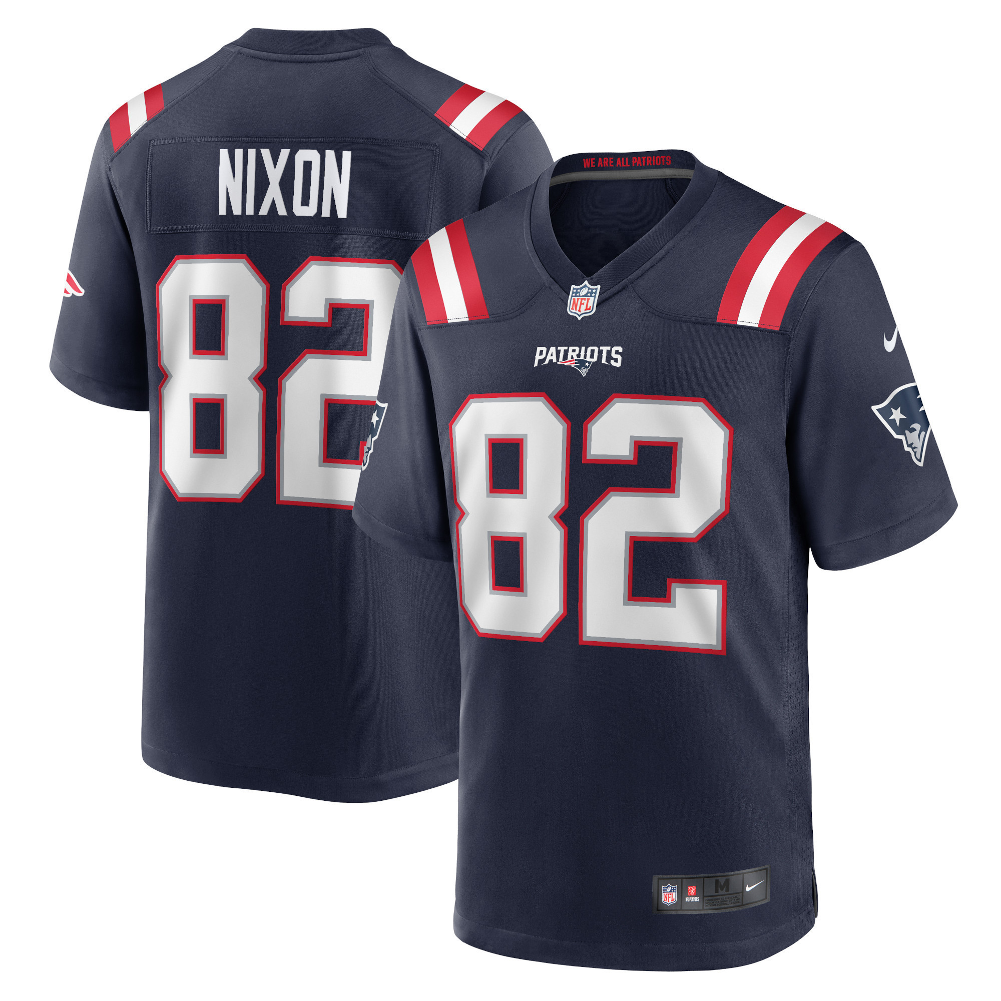 Tre Nixon New England Patriots Player Game Jersey - Navy Nfl