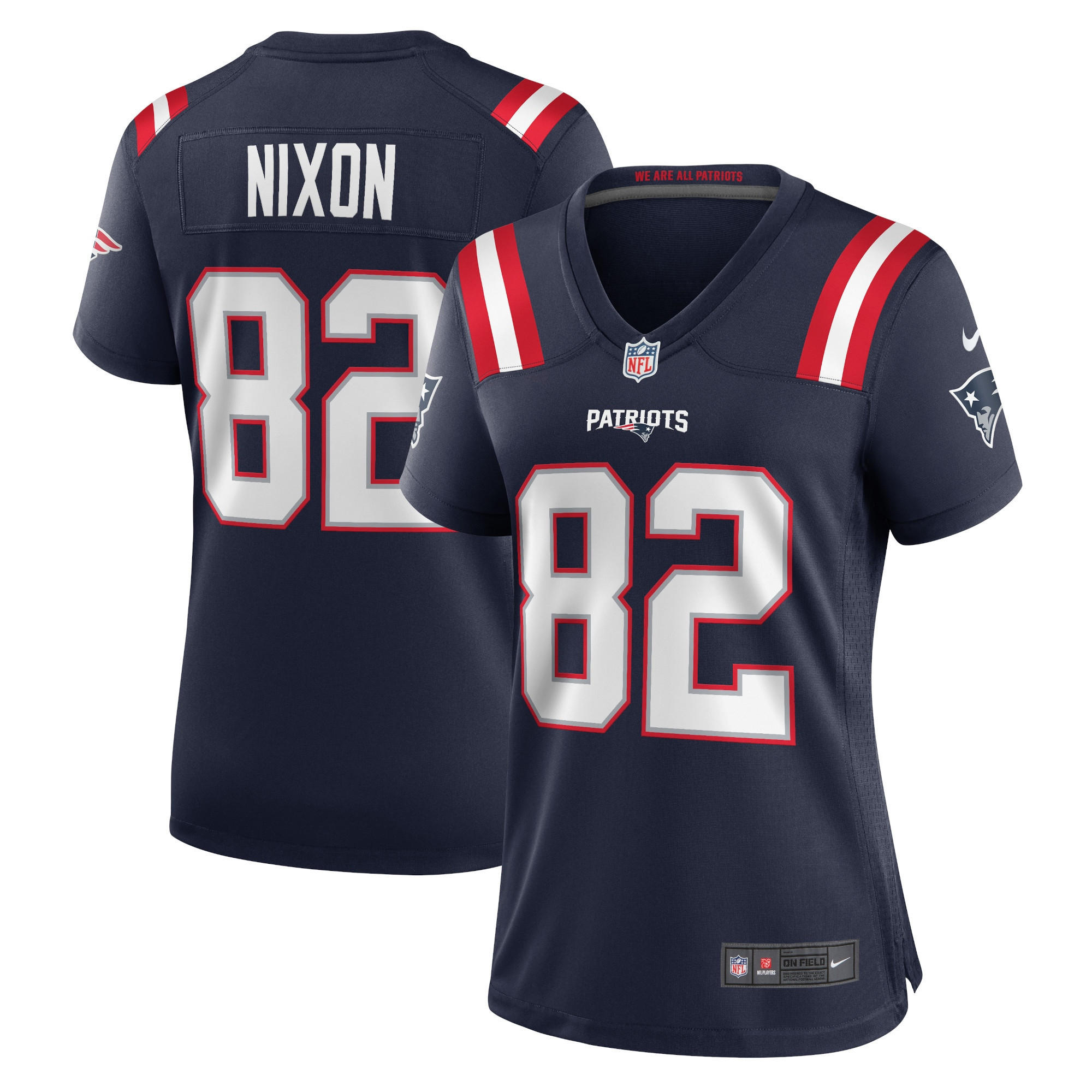 Tre Nixon New England Patriots Womens Player Game Jersey - Navy Nfl