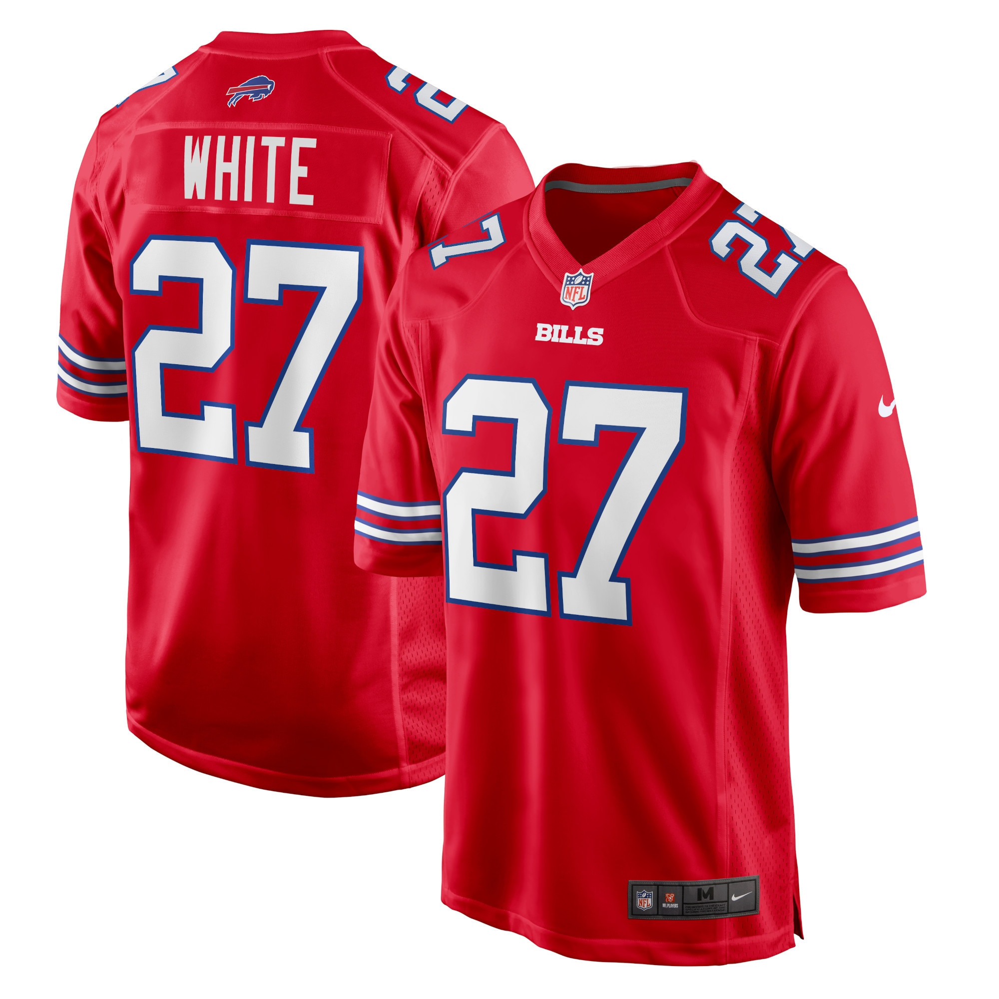 Tredavious White Buffalo Bills Game Player Jersey Red Nfl