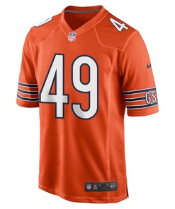 Tremaine Edmunds 49 Chicago Bears Men Alternate Game Jersey - Orange