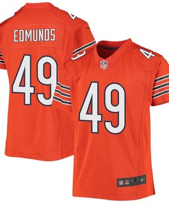 Tremaine Edmunds 49 Chicago Bears Youth Alternate Game Jersey - Orange