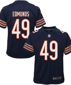 Tremaine Edmunds 49 Chicago Bears Youth Game Jersey - Navy