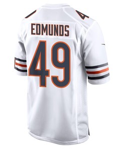 Tremaine Edmunds 49 Chicago Bears Youth Game Jersey - White