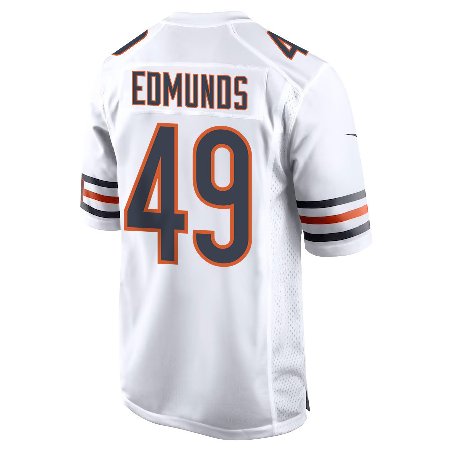 Tremaine Edmunds 49 Chicago Bears Youth Game Jersey - White