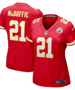 Trent Mcduffie Kansas City Chiefs Womens Game Player Jersey - Red Nfl