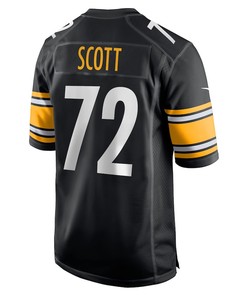 Trent Scott Pittsburgh Steelers Game Player Jersey - Black