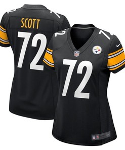 Trent Scott Pittsburgh Steelers Women's Game Player Jersey - Black
