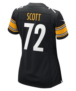 Trent Scott Pittsburgh Steelers Women's Game Player Jersey - Black