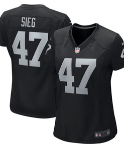 Trent Sieg Las Vegas Raiders Womens Game Jersey - Black Nfl
