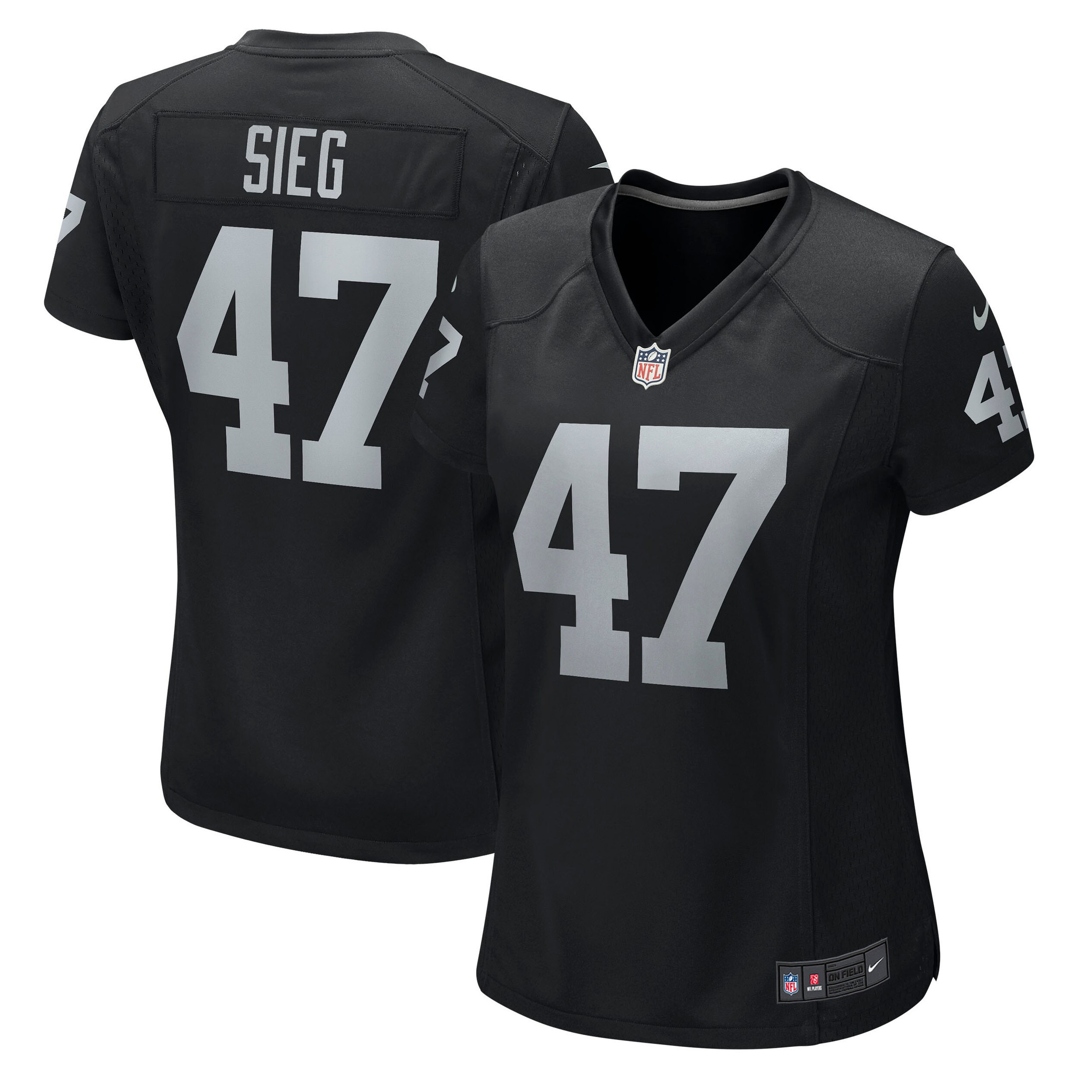 Trent Sieg Las Vegas Raiders Womens Game Jersey - Black Nfl