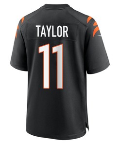 Trent Taylor 11 Cincinnati Bengals Super Bowl LVII Champions Men Game Jersey - Black