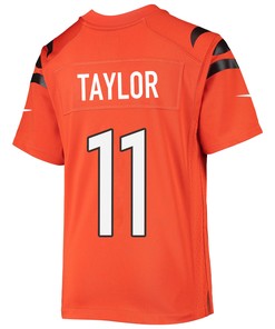 Trent Taylor 11 Cincinnati Bengals Super Bowl LVII Champions Youth Alternate Game Jersey - Black